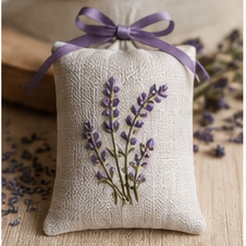 Handmade lavender sachet